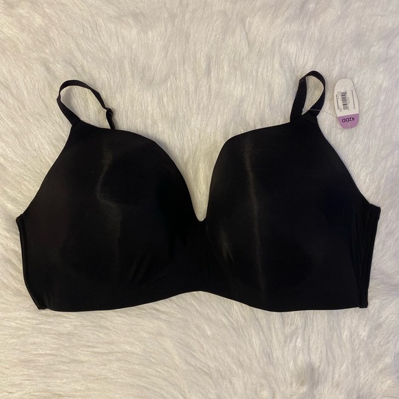 Secret Treasures Bra Womens Size 42DD Black Wireless Thin Padding Back Closure - Picture 1 of 7
